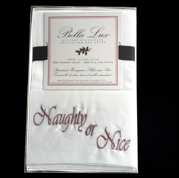 BELLA LUX Holiday Collection Pillowcases - Picture 2 of 5